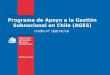 Programa de Apoyo a la Gestión Subnacional en Chile (AGES) Crédito Nº 1828 OC/CH