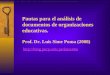 Pautas para el análisis de documentos de organizaciones educativas. Prof. Dr. Luis Sime Poma (2008) 