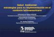 1 Salud Ambiental: estrategias para su implementación en el contexto latinoamericano III Reunión en Salud Ambiental “Prioridades de actuación para detener