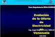 Abril 2003 C.V.G. ELECTRIFICACIÓN DEL CARONÍ, C.A. (EDELCA) Foro Regulatorio IESA-CAVEINEL Evolución de la Oferta de Electricidad en Venezuela Ing. Angel
