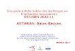 Encuesta Estatal Sobre Uso de Drogas en Enseñanzas Secundarias ESTUDES 2012-13 ASTURIAS: Datos Básicos Observatorio sobre Drogas de Asturias DIRECCIÓN