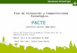 Pàgina 1Carlos Vivas Urieta / Jordi Jordi Joly – 2010 Plan de Alineación y Competitividad Estratégica. PACTE (político-técnico 2008-2011) Curso de Dirección