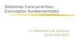 Sistemas Concurrentes: Conceptos fundamentales I.T. Informática de Sistemas Curso 2002-2003