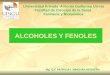 ALCOHOLES Y FENOLES Mg. Q.F. PATRICIA I. MINCHÁN HERRERA Universidad Privada Antonio Guillermo Urrelo Facultad de Ciencias de la Salud Farmacia y Bioquímica