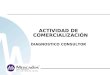 ACTIVIDAD DE COMERCIALIZACIÓN DIAGNOSTICO CONSULTOR