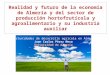 Realidad y futuro de la economía de Almería y del sector de producción hortofrutícola y agroalimentario y su industria auxiliar Oportunidades de desarrollo