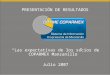 “Las expectativas de los socios de COPARMEX Manzanillo” Julio 2007 PRESENTACIÓN DE RESULTADOS