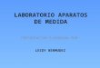 LABORATORIO APARATOS DE MEDIDA PRESENTACION ELABORADA POR: LEIDY BERMUDEZ