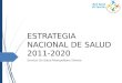 ESTRATEGIA NACIONAL DE SALUD 2011-2020 Servicio De Salud Metropolitano Oriente
