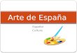 Español Cultura Arte de España. Objetivos Ustedes van a identificar 4 artistas de Espana y sus obras. (You will be able to identify 4 Spanish artists