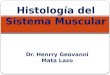 Dr. Henrry Geovanni Mata Lazo Histología del Sistema Muscular