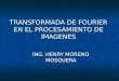 TRANSFORMADA DE FOURIER EN EL PROCESAMIENTO DE IMAGENES ING. HENRY MORENO MOSQUERA