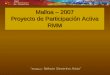 “ Profesor : Nelson Severino Arias” Malloa – 2007 Proyecto de Participación Activa RMM