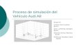 Proceso de simulación del Vehículo Audi A8 Grupo 22: Cristina García Justes 06143 Itziar Lumbreras Basagoiti 06245 Eduardo Gómez Martínez 05157 Guillermo