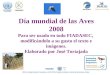Día mundial de las Aves 2008 Para ser usado en todo FIADASEC, modificándolo a su gusto el texto e imágenes. Elaborado por José Tortajada FIADASEC