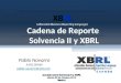 XBRL (eXtensible Business Reporting Language) Cadena de Reporte Solvencia II y XBRL Pablo Navarro ATOS SPAIN pablo.navarro@atos.net Jornada sobre Solvencia