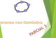 Funciones con GeoGebra. Introducción a Geogebra Reconocimiento del Entorno del programa Menú de herramientas Ventana algebraica Zona grafica Campo de