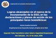 Logros alcanzados en el marco de la incorporación de la SSO, en las declaraciones y planes de acción de los principales foros hemisféricos Maria Claudia
