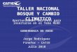 TALLER NACIONAL BOSQUE Y CAMBIO CLIMATICO Oportunidades del País para insertarse en el Tema REDD GOBERNANZA DE REDD Jorge Rodríguez Finnfor – CATIE Julio