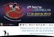 1 Biól. Humberto Rocha Sánchez Observación de la Luna en la 2da Noche de las Estrellas