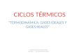 CICLOS TÉRMICOS “TERMODINÁMICA: GASES IDEALES Y GASES REALES” Universidad Antonio Nariño, Puerto Colombia / Ing. Jorge González Coneo