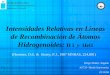 Intensidades Relativas en Líneas de Recombinación de Átomos Hidrogenoides: H I y HeII UNIVERSIDAD DE CHILE Facultad de Ciencias Físicas y Matemáticas Departamento