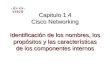 Capitulo 1.4 Cisco Networking Identificación de los nombres, los propósitos y las características de los componentes internos