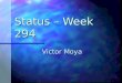 Status – Week 294 Victor Moya. Status Conocimiento sobre el pipeline 3D. Conocimiento sobre el pipeline 3D. Hardware. Hardware. Trazas. Trazas. Recursos