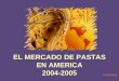EL MERCADO DE PASTAS EN AMERICA 2004-2005 Avepastas