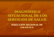 DIAGNOSTICO SITUACIONAL DE LOS SERVICIOS DE SALUD DIRECCIÓN REGIONAL DE SALUD ICA