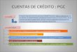 CUENTAS DE CRÉDITO : PGC Producto bancario por la cual una entidad financiera pone a disposición de su cliente una determinada cantidad de dinero hasta