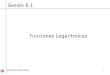 Matemática Básica(Ing.)1 Sesión 6.1 Funciones Logarítmicas