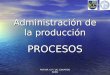 POR DR. C.P./ LIC. EDUARDO BARG Administración de la producción PROCESOS
