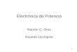 1 Electrónica de Potencia Ramón C. Oros Ricardo Occhipinti
