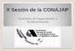 X Sesión de la CONAJAP Comisión de Capacitación y Fortalecimiento