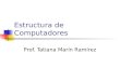 Estructura de Computadores Prof. Tatiana Marín Ramírez