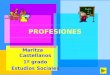 PROFESIONES Maritza Castellanos 1º grado Estudios Sociales