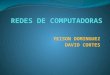 YEISON DOMINGUEZ DAVID CORTES. REDES DE COMPUTADORA Es un conjunto de equipos informáticos y software conectados entre sí por medio de dispositivos físicos