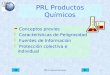 PRL Productos Químicos1 æ Conceptos previos æ Características de Peligrosidad æ Fuentes de Información æ Protección colectiva e individual