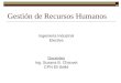 Gestión de Recursos Humanos Ingeniería Industrial Electiva Docentes Ing. Susana B. Chauvet CPN Elí Belló
