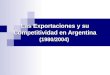 Las Exportaciones y su Competitividad en Argentina (1980/2004)