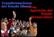 Aparición del Estado Democrático Transformaciones del Estado liberal