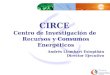 CIRCE Centro de Investigación de Recursos y Consumos Energéticos Andrés Llombart Estopiñán Director Ejecutivo