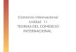 Comercio Internacional Unidad I I TEORIAS DEL COMERCIO INTERNACIONAL