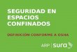 ARP SURA SEGURIDAD EN ESPACIOS CONFINADOS DEFINICIÓN CONFORME A OSHA