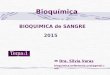 BIOQUIMICA de SANGRE Bioquímica  Dra. Silvia Varas bioquimica.enfermeria.unsl@gmail.com Tema:10 2015