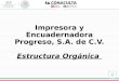 Impresora y Encuadernadora Progreso, S.A. de C.V. Estructura Orgánica