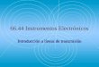 66.44 Instrumentos Electrónicos Introducción a líneas de transmisión