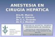 ANESTESIA EN CIRUGÍA HEPÁTICA  Dra.M. Murcia  Dra. A. Gimeno  Dr. C. L. Errando  Dr. F. J. Montull CONSORCIO HOSPITAL GENERAL UNIVERSITARIO DE VALENCIA
