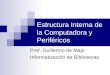 Estructura Interna de la Computadora y Periféricos Prof. Guillermo de Majo Informatización de Bibliotecas